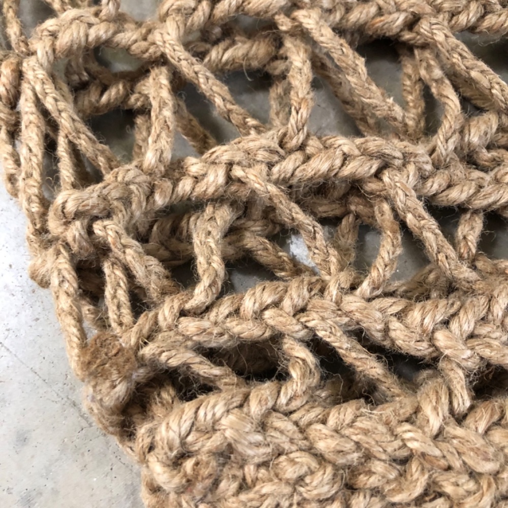 VINTAGE Jute Rope Tote - Picture 2 of 2